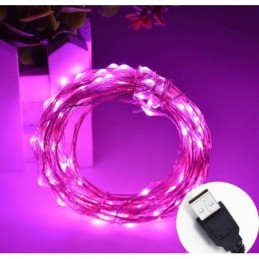 Stringa Led USB Pink Fucsia...